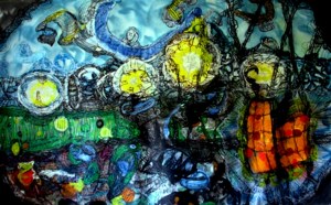 Anthony Smith, Corrupting the Kingdom of Power No 1, 5 x 7 feet, mixed media, 2000