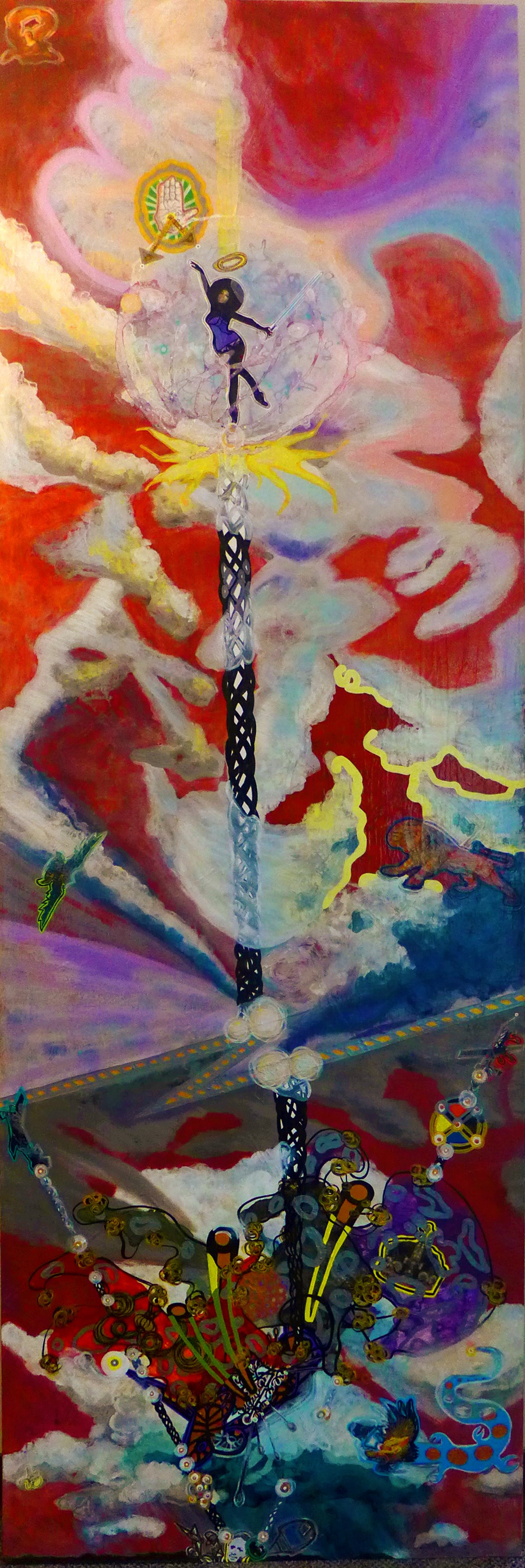 Anthony Smith, Pilot, Or How Do You Stop A Flying Dreadnaught 4,  32 x 48 inches, mixed, 2015 large