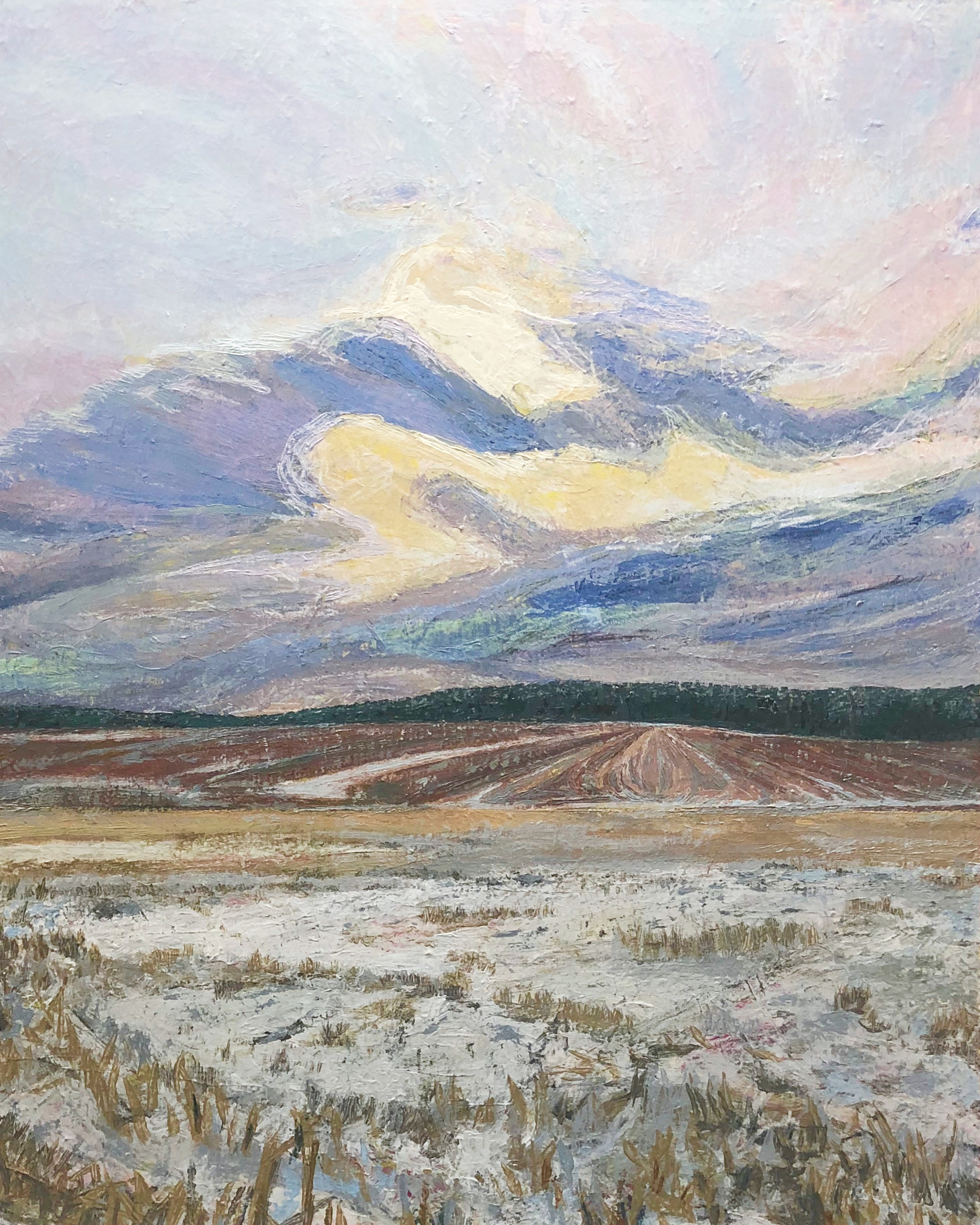 anthony smith jr. winter in limeport, 38 x 48 inches, acrylic, 2018. jpg