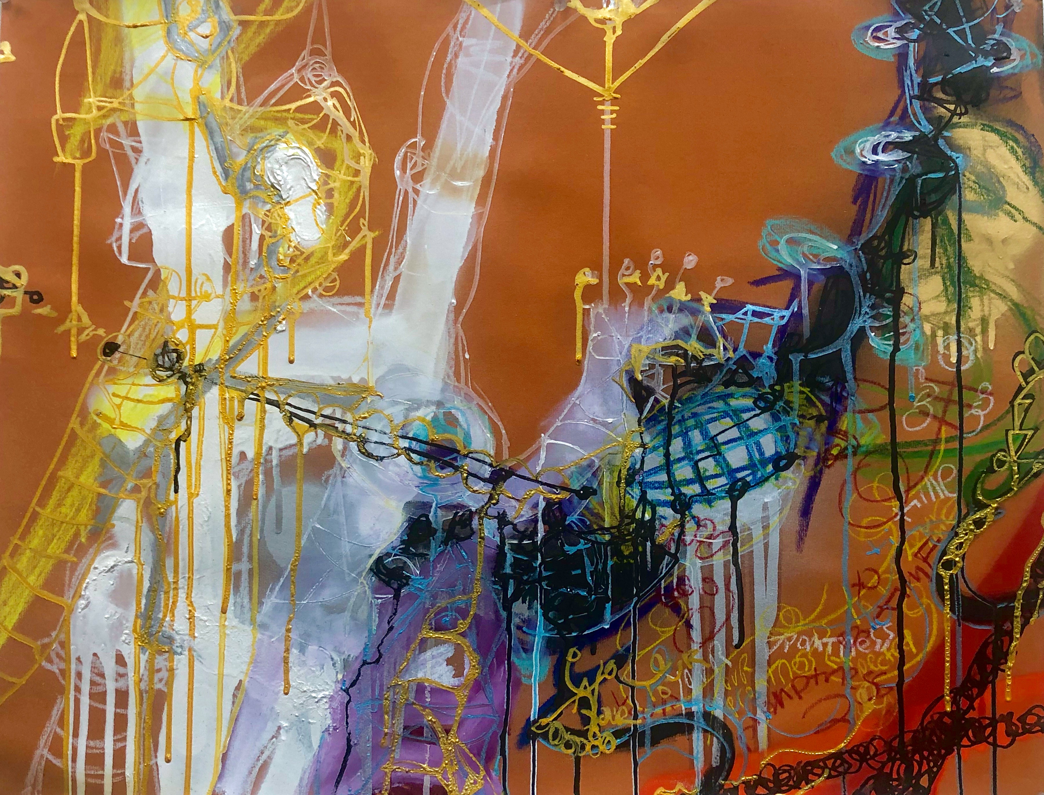 Anthony Smith, Puppet Pal Friends Be Dues Paying Dudes No. 3, 19 x 25 inches, 2019