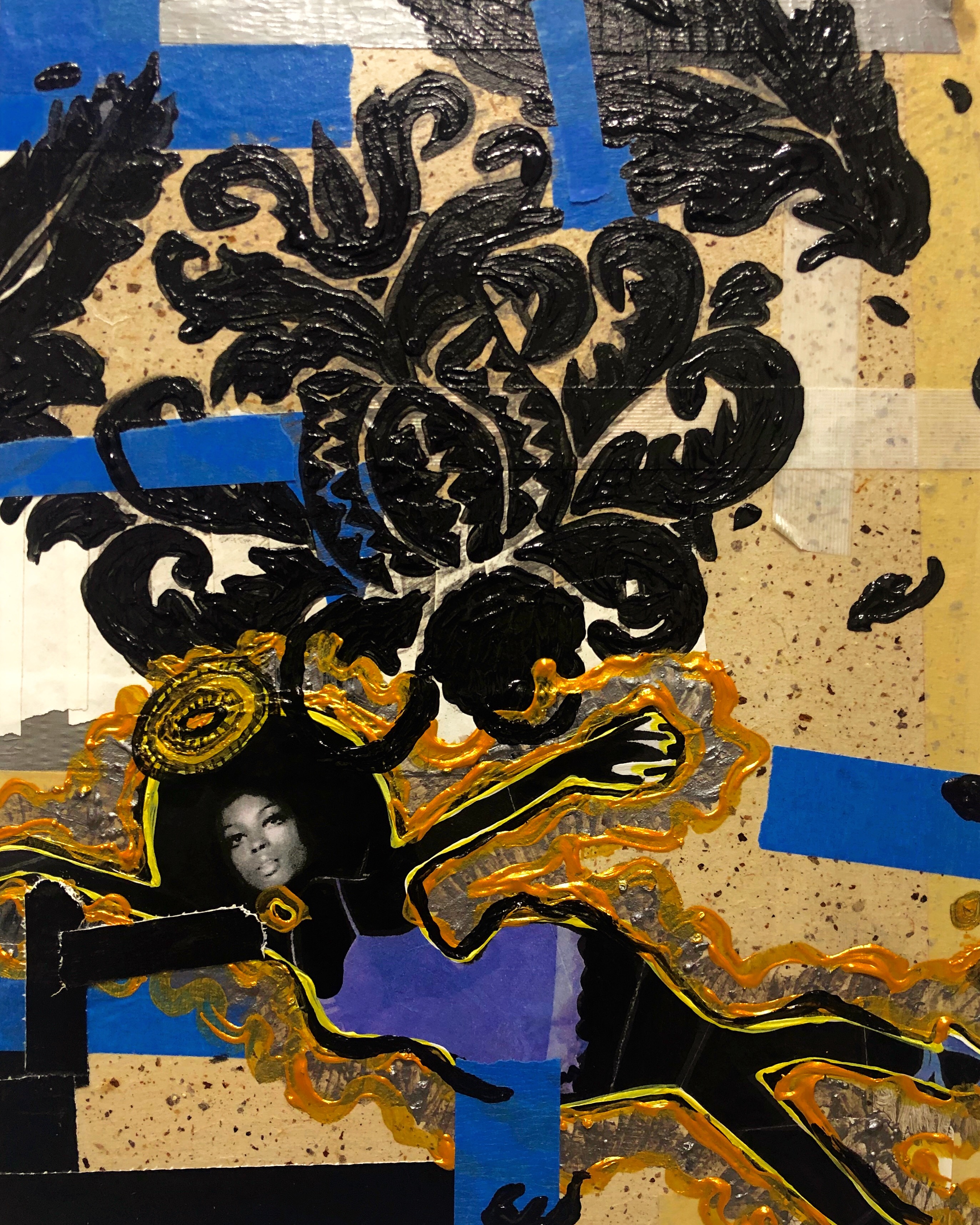 Anthony Smith Jr, Baby Love No 1, 9 x 11 inches, mixed media, 2019