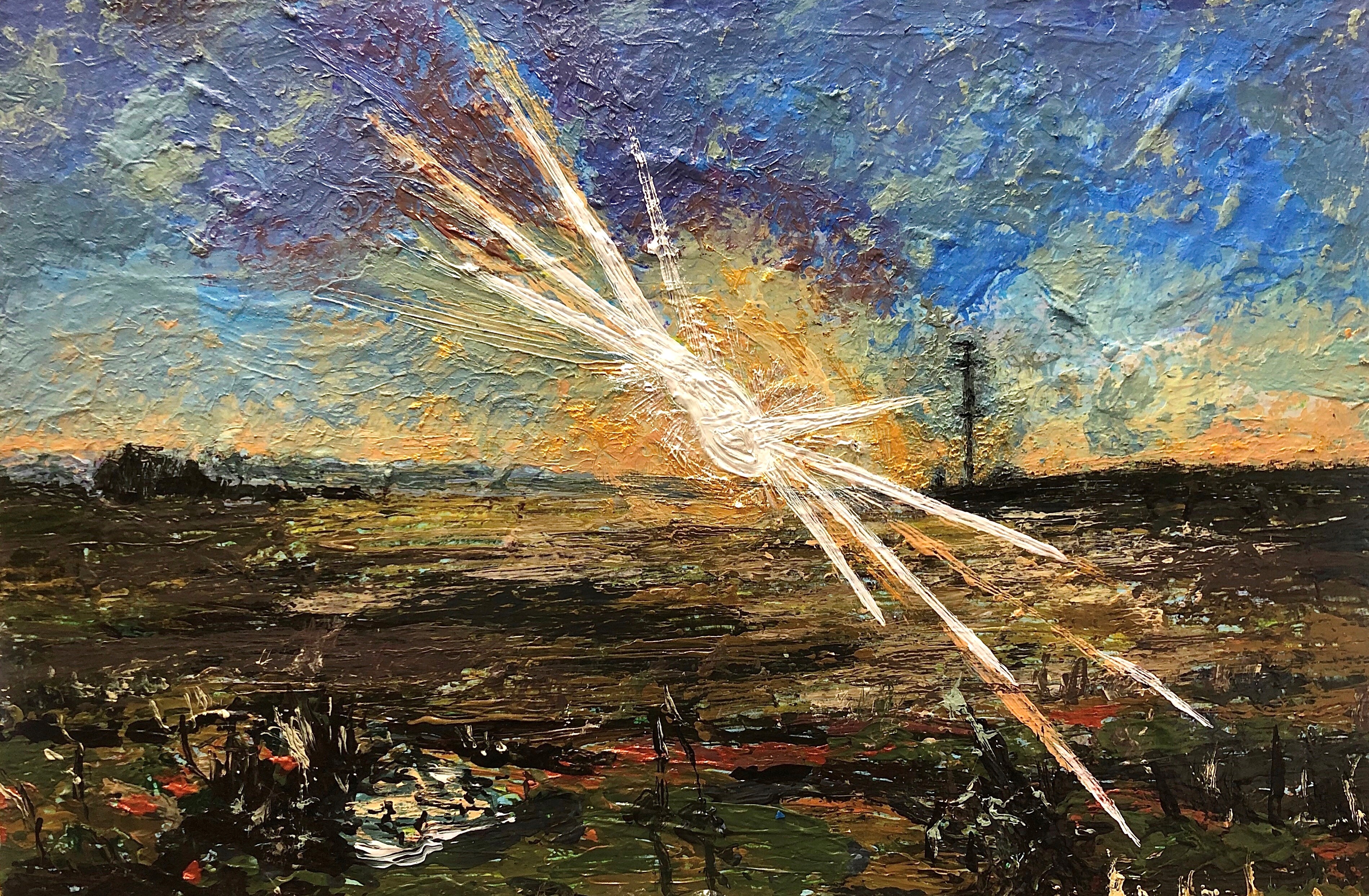 Anthony Smith Jr, Maxatawny Stitizer No. 3, 8 x 12 inches, acrylic, 2020